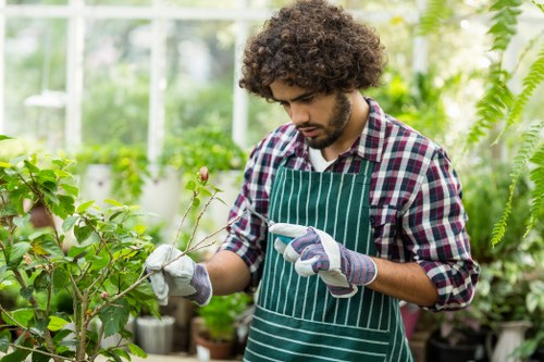 Professional landscapers working in Hoxton