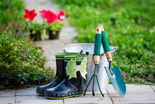 Professionals performing garden clearance in Hoxton